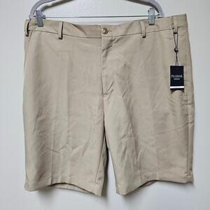 NWT Men's Jos A Banks Tailored Fit Traveler Performance Shorts TAN  size 40R